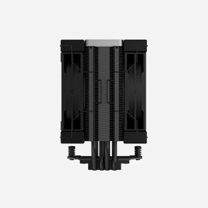 DeepCool AK400 ZERO DARK PLUS Refroidisseur d'air CPU - 12cm, 500-1650RPM, 59.46CFM, 1.62mmH2O, FDB, 4 caloducs, Socket LGA1700/AM5 Noir - Miniature 4