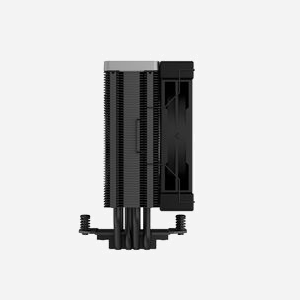 DeepCool AK400 ZERO DARK - Refroidisseur d'air CPU 12cm, 500-1850 RPM, 29dB(A), 66.47 CFM, 2.04 mmH2O, Socket LGA 1700/AM5, TDP 220W - Miniature 4