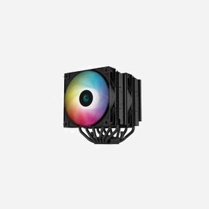 DeepCool AG620 BK ARGB - Refroidisseur d'air CPU, 2 ventilateurs 12cm, 300-1850tr/min, 67.88 CFM, 29.4dB, TDP 260W, sockets LGA1700/AM5, noir/blanc - Miniature 2