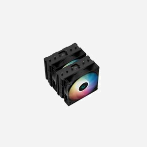 DeepCool AG620 BK ARGB - Refroidisseur d'air CPU, 2 ventilateurs 12cm, 300-1850tr/min, 67.88 CFM, 29.4dB, TDP 260W, sockets LGA1700/AM5, noir/blanc - Miniature 3