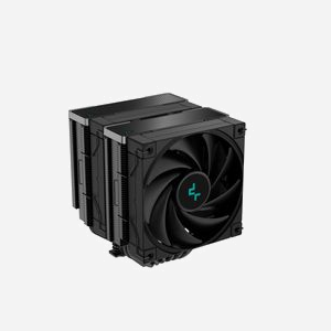 DeepCool AK620 ZERO DARK - Refroidisseur d'air CPU, 2x120mm, 500-1850 RPM, 28dBA, 68.99CFM, 2.19mmH2O, TDP 260W, Socket Intel/AMD - Miniature 1