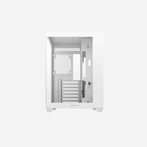 DeepCool CG530 WH : Boîtier PC Midi Tower Blanc, Acrylonitrile-Butadiène-Styrène (ABS), SPCC, Verre trempé, ATX/micro ATX/ITX, 2x3.5", 3x2.5", Vent. 120/140mm, USB 3.2 Gen 1 - Miniature 5