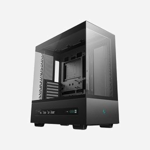 DeepCool CH690 Tower Noir : Boîtier PC ATX/Micro-ATX/Mini-ITX, écran LCD, 1x3.5", 3x2.5", USB 3.2 Gen1/Gen2, ventilation 120/130mm, R-CH690-BKNNA0D-G-1 - Miniature 1