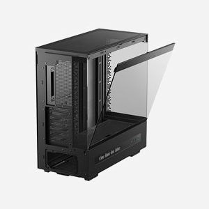 DeepCool CH690 Tower Noir : Boîtier PC ATX/Micro-ATX/Mini-ITX, écran LCD, 1x3.5", 3x2.5", USB 3.2 Gen1/Gen2, ventilation 120/130mm, R-CH690-BKNNA0D-G-1 - Miniature 4
