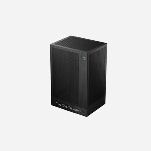 DeepCool R-CH170-BKNPI0D-G-1 Boîtier PC Tower Noir (ABS/SPCC) Mini-ATX, 1x 3.5", 1x 2.5", USB 3.2, USB-C, Écran LED, Vent. 120mm, ATX/PS2/SFX/SFX-L