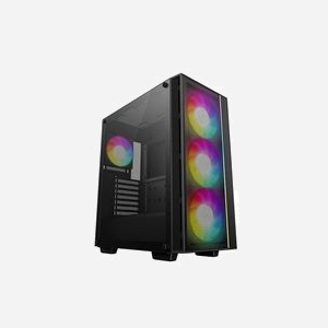 DeepCool MATREXX 55 MESH V4 C : Boîtier PC Midi Tower ATX/microATX/Mini-ITX Noir, 2x3.5", 3x2.5", façade Mesh, USB 3.2 Gen 1/Gen 2 Type-A/Type-C, Radiateurs 360mm max.