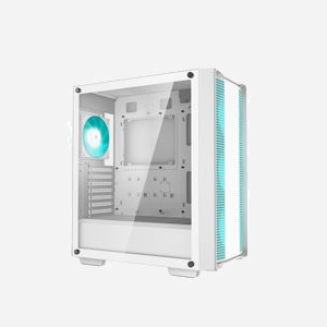 DeepCool CC560 WH V2 - Boîtier PC Midi Tower Blanc, ATX/Micro-ATX/Mini-ITX, 4 ventilateurs 120mm inclus (3 avant, 1 arrière), USB 3.2 Gen 1, compatible radiateurs 360/280/240/140/120mm, Verre Trempé - Miniature 2