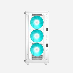 DeepCool CC560 WH V2 - Boîtier PC Midi Tower Blanc, ATX/Micro-ATX/Mini-ITX, 4 ventilateurs 120mm inclus (3 avant, 1 arrière), USB 3.2 Gen 1, compatible radiateurs 360/280/240/140/120mm, Verre Trempé - Miniature 4