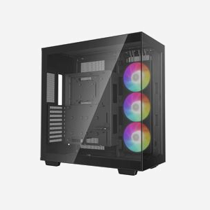 DeepCool CH780 Tower Noir - Boîtier PC Moyen Tour ATX/EATX, 1x420mm Latéral, USB 3.2 Gen 1/2, Baies 2.5/3.5", Ventilé, Verre Trempé - Miniature 2