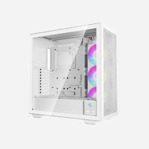 DeepCool Morpheus WH - Boîtier PC Tower Blanc, ATX/Micro-ATX/Mini-ITX/E-ATX, Vent. 120/140/180/200mm, Radiateurs 120-420mm, USB 3.2 Gen 1/2, Vitre trempée. - Miniature 2