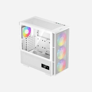 DeepCool CH560 DIGITAL WH : Boîtier PC Midi Tower Blanc, Acier/Verre trempé, ATX/EATX/mATX/Mini-ITX, 3x140mm avant, 1x120mm arrière, USB 3.2, compatible radiateurs 360mm/280mm/240mm/140mm/120mm - Miniature 3