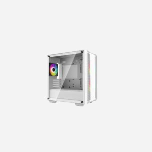 DeepCool CC360 WH ARGB Mini Tower Blanc - Boîtier PC Micro ATX/Mini-ITX, 2x120mm Avant, 1x120mm Arrière, USB 3.2 Gen 1, Acier/Verre Trempé - Miniature 2