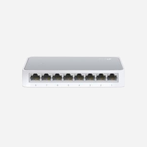 TP-Link TL-SF1008D-V11 Commutateur Non-Géré 8 Ports Fast Ethernet (10/100) RJ-45, 1.6 Gbit/s, MAC 1000 entrées, IEEE 802.3/ab/x, Blanc