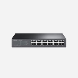 TP-Link TL-SF1024D - Commutateur Fast Ethernet Non-géré 24 ports RJ-45 10/100 Mbps, 4.8 Gbit/s, 8000 MAC, Boîtier Métal, Montage Rack