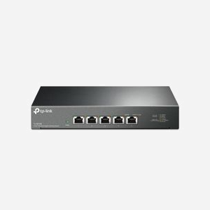 TP-Link TL-SX105 Commutateur Non-Géré 5 Ports 10G Ethernet (100/1000/10000) RJ-45, Capacité de Commutation 100 Gbit/s, Montage Mural