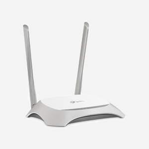 TP-Link TL-WR840N Routeur WiFi 4 Monobande 2.4GHz 300Mbps Fast Ethernet 4 ports RJ45 IPv4/IPv6 Sécurité WEP/WPA/WPA2 Antennes 5dBi Gris/Blanc - Miniature 1