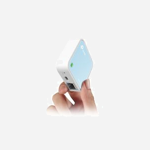 TP-Link TL-WR802N Routeur Portable WiFi 4 (802.11n) 300 Mbps Monobande 2.4 GHz, 1 Port Fast Ethernet, Sécurité WEP/WPA/WPA2, IPv4/IPv6, Bleu/Blanc - Miniature 4