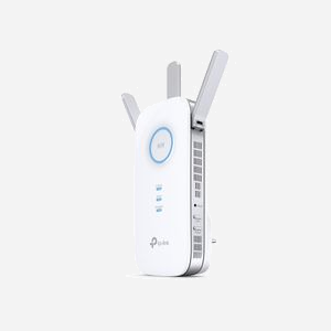TP-Link RE550 Répéteur WiFi AC1300 Bi-bande, 802.11a/b/g/n/ac, 1 Port Ethernet Gigabit, 3 Antennes Externes, WPS, Blanc, CE/RoHS