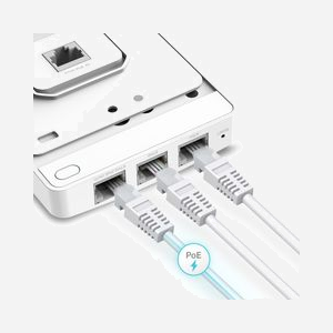 TP-Link Omada EAP235-Wall Point d'accès WiFi 1167 Mbit/s Dual-Band 2.4/5GHz MU-MIMO PoE Gigabit Ethernet, montage mural, 2 antennes internes 4dBi - Miniature 3