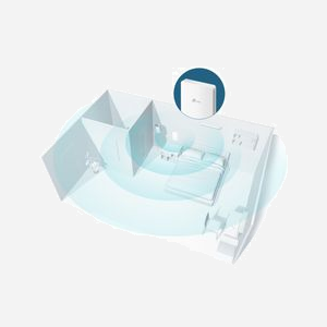TP-Link Omada EAP235-Wall Point d'accès WiFi 1167 Mbit/s Dual-Band 2.4/5GHz MU-MIMO PoE Gigabit Ethernet, montage mural, 2 antennes internes 4dBi - Miniature 4