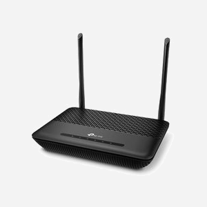 TP-Link TD-W9960V(DE) Routeur Modem VDSL/ADSL Wi-Fi 4 802.11n 300Mbps Gigabit Ethernet, Ports RJ45/RJ11, Sécurité WEP/WPA/WPA2, Noir - Miniature 1