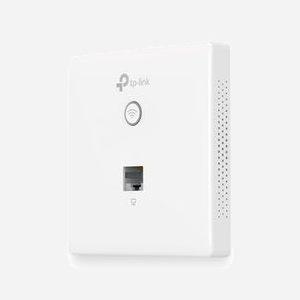 TP-Link Omada EAP115-Wall Point d'accès mural 2.4GHz 300 Mbps PoE 802.11b/g/n, 2 ports Ethernet 10/100, VLAN, QoS, Sécurité WPA/WPA2, Antenne 1.8dBi - Miniature 1