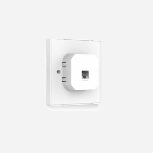TP-Link Omada EAP115-Wall Point d'accès mural 2.4GHz 300 Mbps PoE 802.11b/g/n, 2 ports Ethernet 10/100, VLAN, QoS, Sécurité WPA/WPA2, Antenne 1.8dBi - Miniature 2