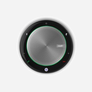 Yealink CP900+BT50 Haut-parleur Conférence USB & Bluetooth 4.0, Portée 30m, Batterie 2450mAh (Autonomie 12h), Noir/Gris, 132.5x132.5x35.5mm - Miniature 1
