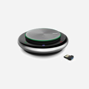 Yealink CP900+BT50 Haut-parleur Conférence USB & Bluetooth 4.0, Portée 30m, Batterie 2450mAh (Autonomie 12h), Noir/Gris, 132.5x132.5x35.5mm - Miniature 2