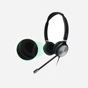 Yealink UH36 Dual Casque Binaural Filaire USB Type-A Noir/Argent, Microphone Boom, 20-20000Hz, Suppression de bruit, Compatible Windows/Mac, 155g - Miniature 4