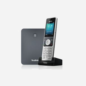 Yealink W76P Téléphone IP DECT 20 Lignes Gris - Écran TFT 2.4" 240x320, Répertoire 1000 Contacts, Ethernet 10/100, PoE IEEE 802.1af