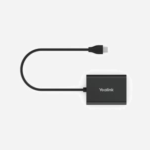 Yealink EHS60 Adaptateur d'Interface RJ45/RJ9 pour Casques Sans Fil Yealink WH62/WH63 et Téléphones IP Cisco/Avaya/Poly/Grandstream - Micro-USB Noir - Miniature 2