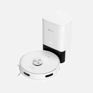EZVIZ RE5 Plus Robot Aspirateur Laveur avec Station d'Autovidange, Sac 4L, Aspiration 4000Pa, Navigation LiDAR/Infrarouge, Réservoir 0.3L, WiFi, Compatible Alexa/Google Assistant - Miniature 1
