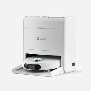 EZVIZ RS2 Robot Aspirateur Laveur Blanc CS-RS2-TWT2, LiDAR, 4000Pa, Réservoir 0.4L/0.15L, Autonomie 220min, Batterie 5200mAh, WiFi 2.4GHz