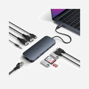 Targus HD4006GL Station d'accueil USB 3.2 Gen 2 Type-C, Power Delivery 140W, 2x HDMI 2.0 4K 60Hz, Ethernet Gigabit, Lecteur SD/MicroSD - Miniature 2