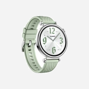 Huawei WATCH GT 4 41mm Argent : AMOLED 1.32" 466x466, 32Go, GPS, Bluetooth 5.2, Batterie 323mAh, Bracelet Fluoroélastomère Vert, Compatible Android/iOS - Miniature 3