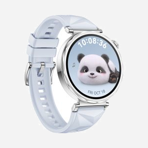 Huawei WATCH GT5 41mm Acier Inoxydable, Écran AMOLED 1.32" 466x466, Bluetooth 5.2, Batterie 323mAh, Moniteur Fréquence Cardiaque, IP69K, Bracelet Bleu - Miniature 5