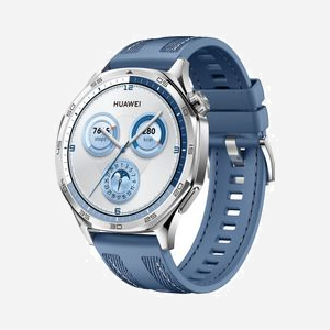 Huawei WATCH GT5 46mm, Écran AMOLED 1.43", 466x466px, GPS, Bluetooth 5.2, Acier Inox, Bracelet Tissé Bleu, Batterie 524 mAh, Android/iOS, IP69K - Miniature 3