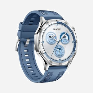 Huawei WATCH GT5 46mm, Écran AMOLED 1.43", 466x466px, GPS, Bluetooth 5.2, Acier Inox, Bracelet Tissé Bleu, Batterie 524 mAh, Android/iOS, IP69K - Miniature 5
