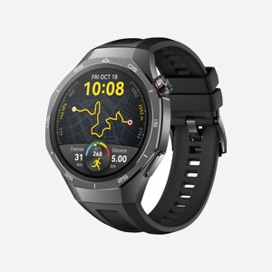 Huawei Watch GT5 Pro 46mm AMOLED 1.43" 466x466 GPS Titane Noir, Bracelet Fluoroélastomère, Batterie 524mAh, Compatible Android 8.0+/iOS 13+ - Miniature 3