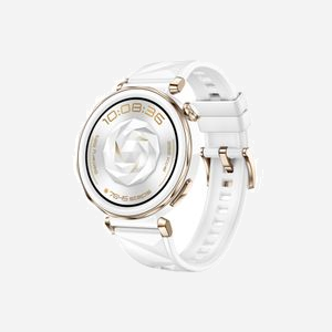 Huawei Watch GT5 Pro 42mm, Écran AMOLED 1.32" 466x466, GPS, Boîtier Vitrocéramique Blanc, Bracelet Fluoroélastomère Blanc, Bluetooth 5.2, Batterie 323mAh, IP69K - Miniature 2