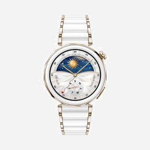 Huawei WATCH GT5 Pro 42mm Blanc : AMOLED 1.32" 466x466, GPS, Moniteur Fréquence Cardiaque, Batterie 323mAh, Bluetooth 5.2, Android/iOS, IP69K