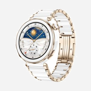 Huawei WATCH GT5 Pro 42mm Blanc : AMOLED 1.32" 466x466, GPS, Moniteur Fréquence Cardiaque, Batterie 323mAh, Bluetooth 5.2, Android/iOS, IP69K - Miniature 3
