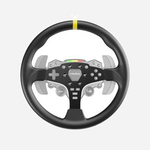 Moza Racing RS046 Modèle de Roue PC Noir Aluminium & Microfibre 305mm 850g - Compatible Moza - Miniature 2