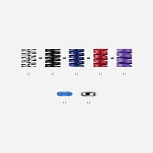 Moza Racing RS069 - Kit de Performance Pédales PC - 22 Pièces Multicolores - Compatibilité Pédalier CRP2 - Miniature 1