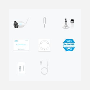 Reolink Argus Series B320 Caméra IP Sans Fil Int/Ext Balle 3MP CMOS 1/2.7" 2304x1296px Vision Nocturne 10m WiFi IP65 microSD Google Assistant - Miniature 4
