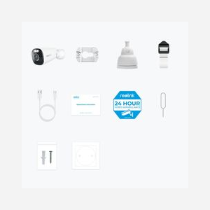 Reolink Argus Series B360 Caméra IP 8MP 3840x2160 Sans Fil Int./Ext. IP66, Vision Nocturne 10m, Audio 2-Voies, WiFi, microSD, Batterie 6000mAh - Miniature 3