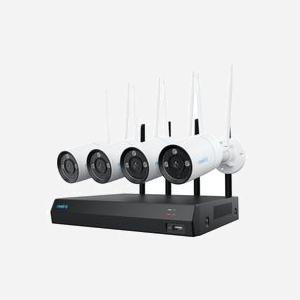 Reolink NVS12-8MB4W Kit Vidéo-Surveillance 12 Canaux Wi-Fi, 4 Caméras 8MP (3840x2160), HDD 2To, Fast Ethernet, Wi-Fi 6 (802.11ax), PoE - Miniature 1