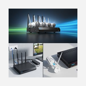 Reolink NVS12-8MB4W Kit Vidéo-Surveillance 12 Canaux Wi-Fi, 4 Caméras 8MP (3840x2160), HDD 2To, Fast Ethernet, Wi-Fi 6 (802.11ax), PoE - Miniature 2