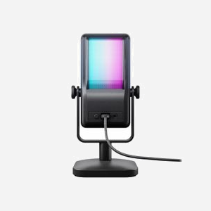 CHERRY NGALE R Microphone de Table USB Noir, Cardioïde, 20-20000Hz, 24 bit/96kHz, Rétroéclairage RGB, Filtre Passe-Bas, Compatible Windows/macOS/Linux - Miniature 5